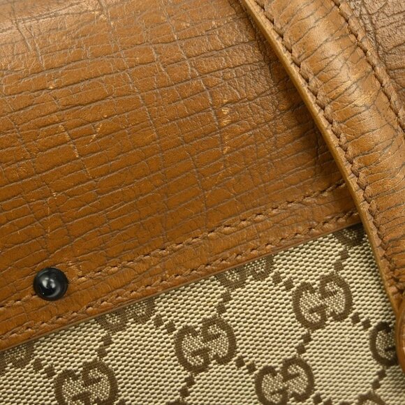 Gucci Beige Canvas GG Bamboo Tote Handbag 111713002058 NQ03561 BNN07 - Picture 11 of 11